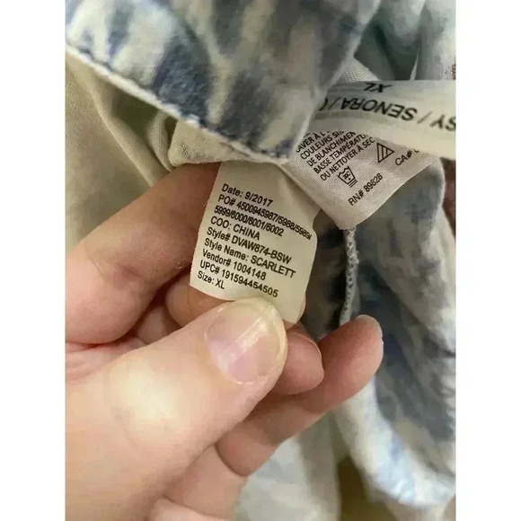 VINTAGE AMERICA BLUES Western Scarlett Embroidered Button Down Shirt Size XL - Picture 12 of 12